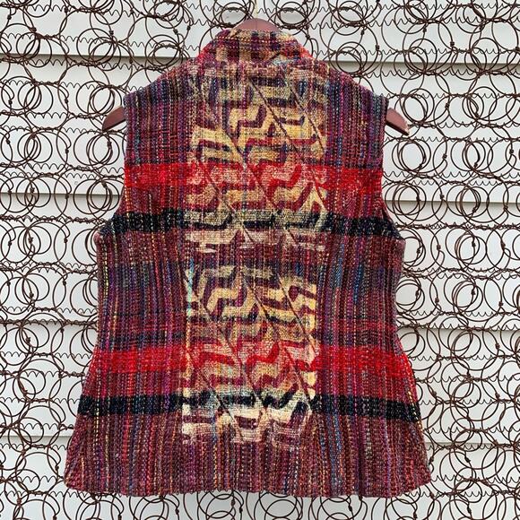 Elizabeth Jenkins Taos, New Mexico artisan handwoven vest - Picture 5 of 5